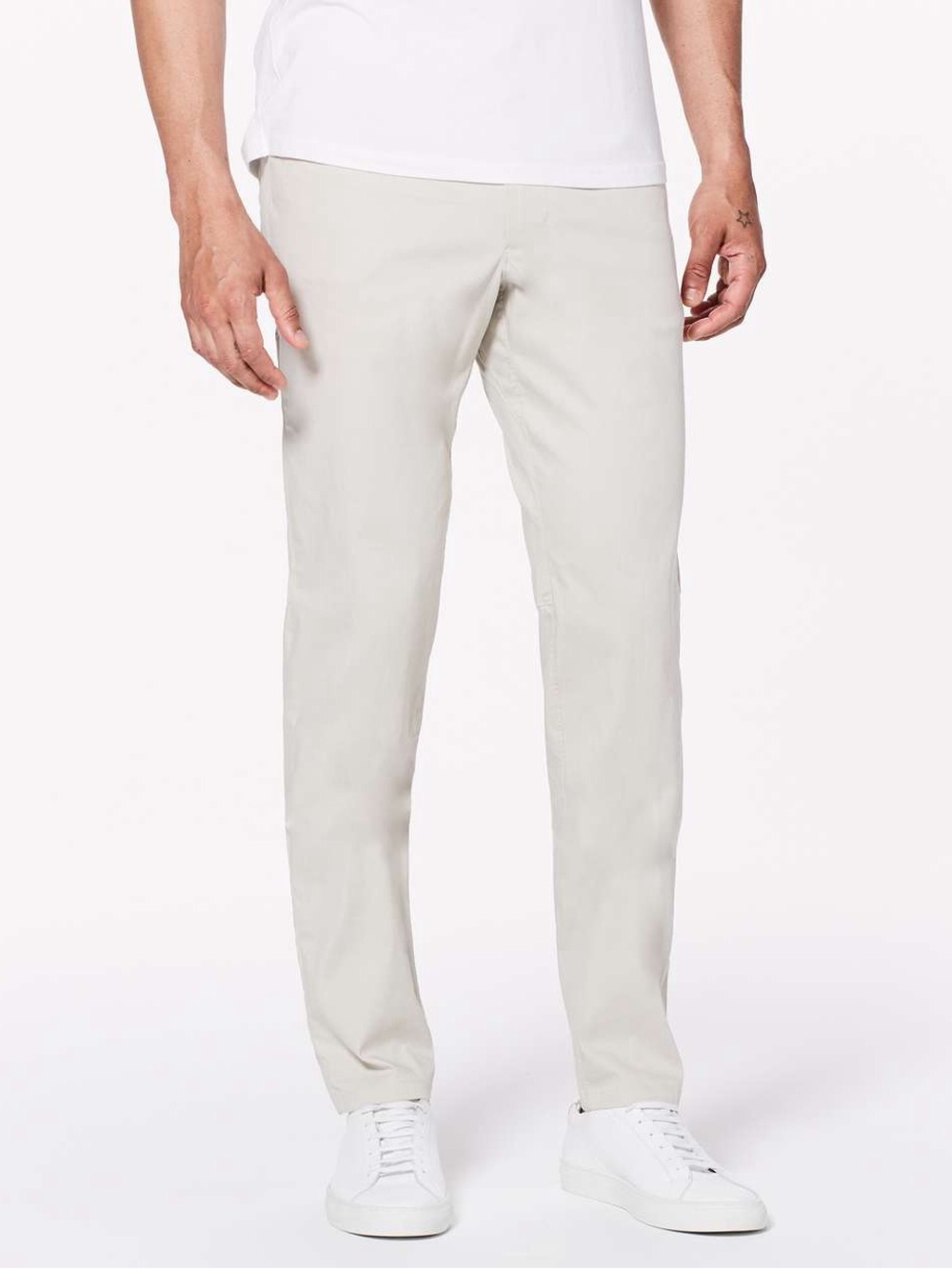 lululemon athletica Light Beige Straight-Fit Chinos